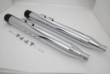 Load image into Gallery viewer, Muffler Set with Black Revolver End Tips