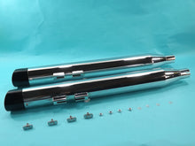 Load image into Gallery viewer, Chrome Muffler Set with Slash Cut End Tips