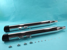 Load image into Gallery viewer, Chrome Muffler Set with Slash Cut End Tips