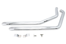 Load image into Gallery viewer, Ultima Chrome Drag Pipe Set Slash Cut