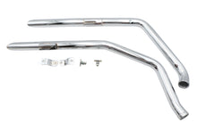 Load image into Gallery viewer, Ultima Chrome Drag Pipe Set Slash Cut