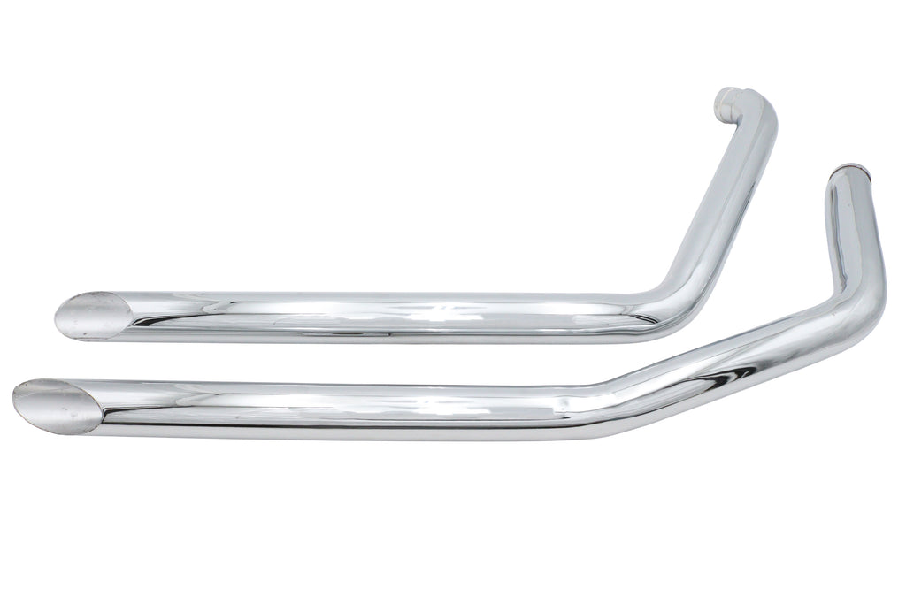 Ultima Chrome Drag Pipe Set Slash Cut