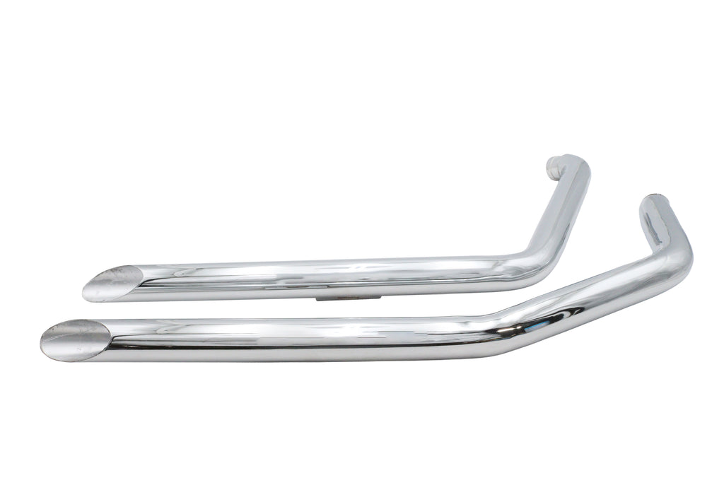 Ultima Chrome Drag Pipe Set Slash Cut