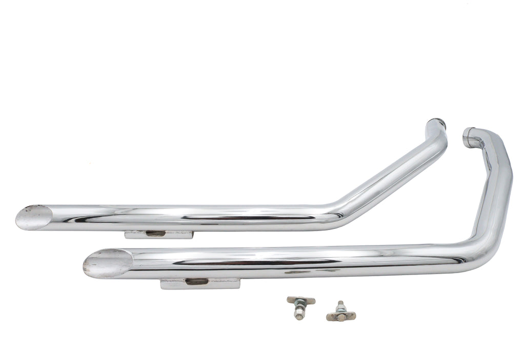 Ultima Chrome Drag Pipe Set Slash Cut