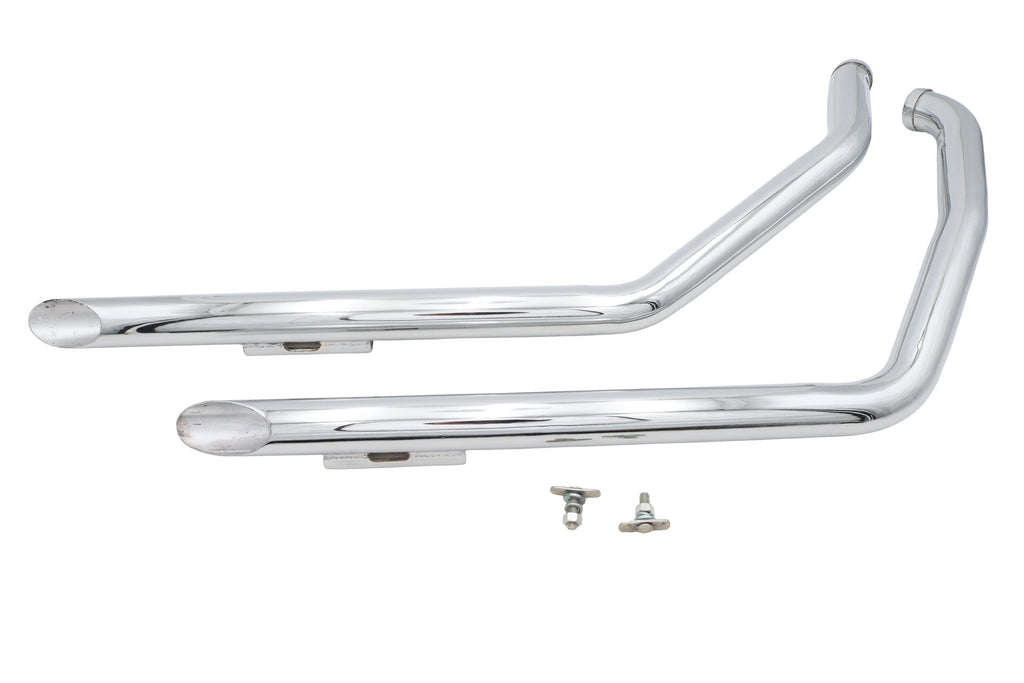 Ultima Chrome Drag Pipe Set Slash Cut