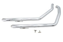 Load image into Gallery viewer, Ultima Chrome Drag Pipe Set Slash Cut