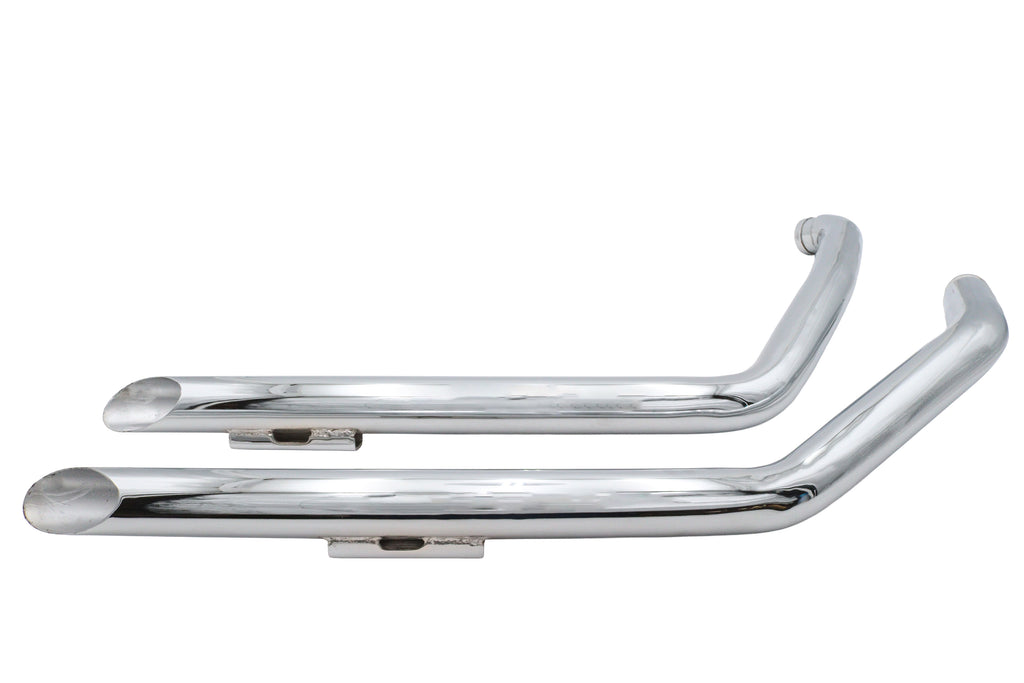 Ultima Chrome Drag Pipe Set Slash Cut