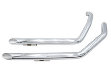 Load image into Gallery viewer, Ultima Chrome Drag Pipe Set Slash Cut