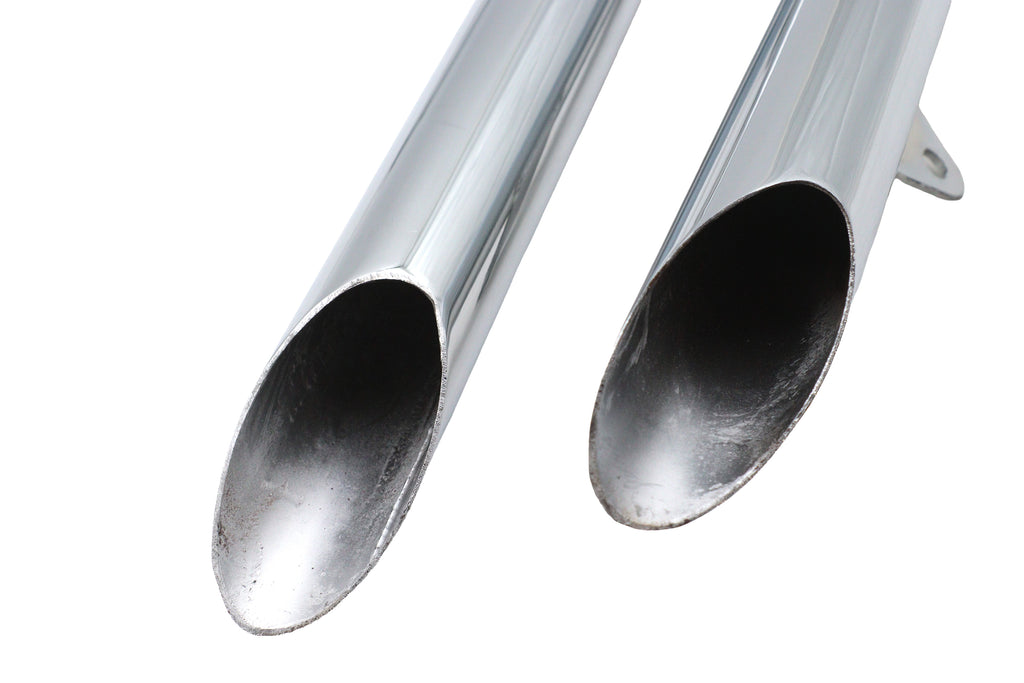 Ultima Exhaust 2 inch Drag Pipe Set Slash Cut Ends