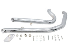 Load image into Gallery viewer, Big Growl Down N Outs Exhaust Pipe Set Chrome