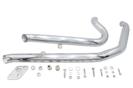Big Growl Down N Outs Exhaust Pipe Set Chrome