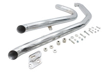 Load image into Gallery viewer, Big Growl Down N Outs Exhaust Pipe Set Chrome