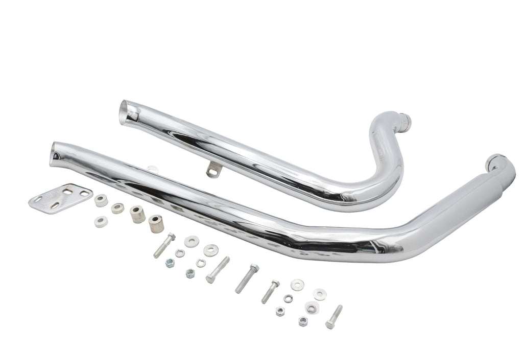 Big Growl Down N Outs Exhaust Pipe Set Chrome