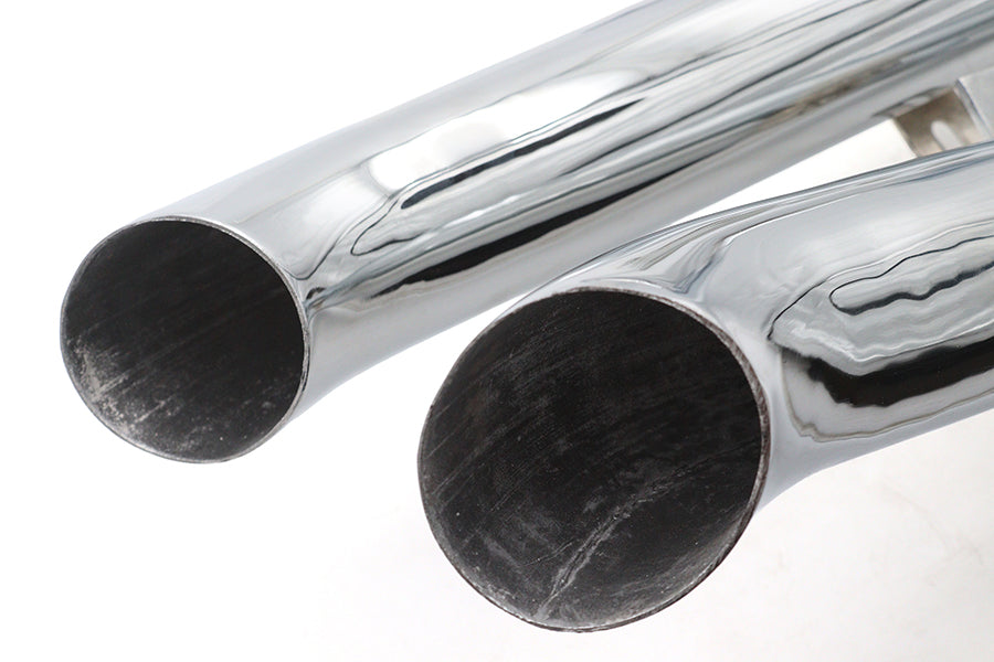 Big Growl Upswept Up 'n Outs Exhaust Pipe Set Chrome