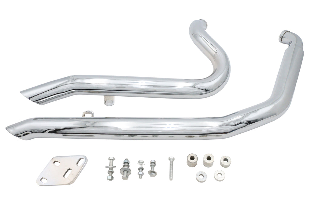 Big Growl Short Shooters Exhaust Pipe Set Chrome