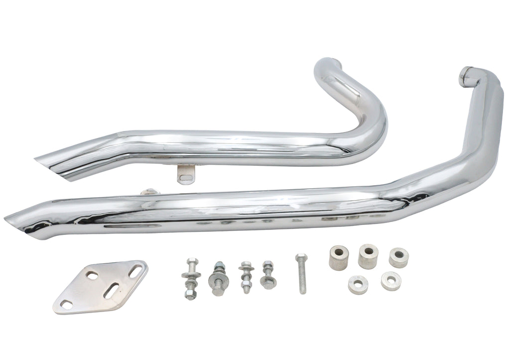 Big Growl Short Shooters Exhaust Pipe Set Chrome