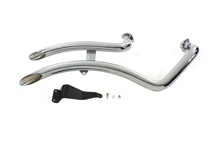 Factory Sample XL Exhaust Drag Pipe Set Chrome