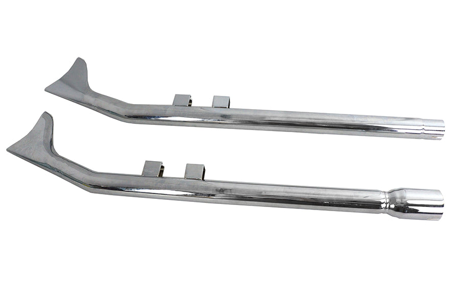 FLT Upsweep Straight Fishtail Set Chrome
