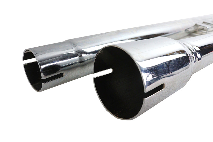 FLT Upsweep Straight Fishtail Set Chrome