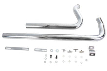 Load image into Gallery viewer, Exhaust Drag Pipe Set Chrome Shotgun Style