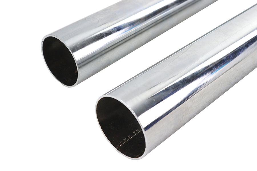Exhaust Drag Pipe Set Chrome Shotgun Style