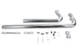 Exhaust Drag Pipe Set Chrome Shotgun Style