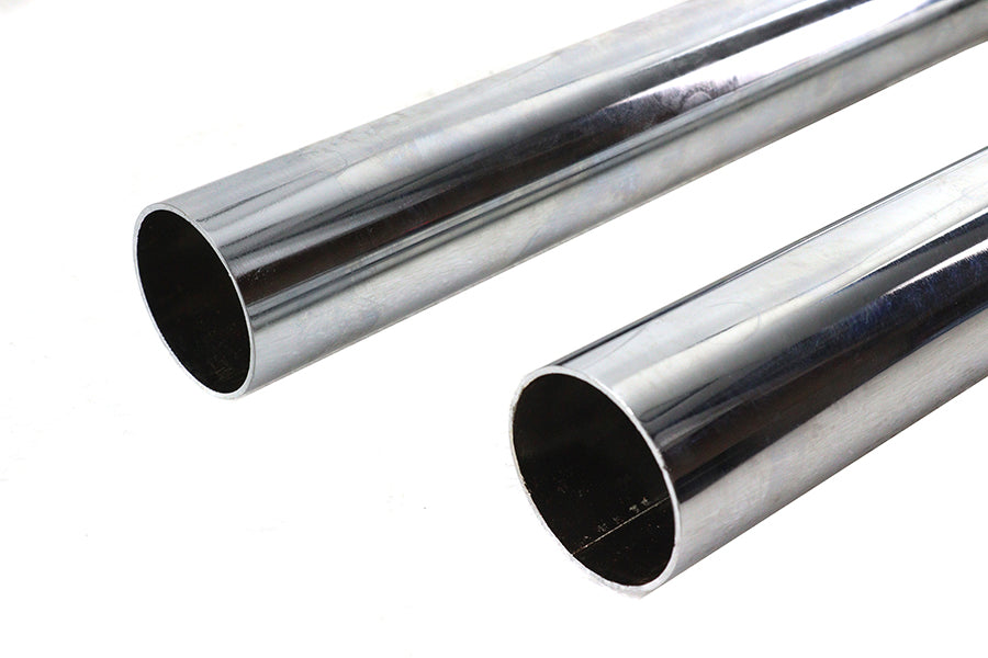 Exhaust Drag Pipe Set Chrome Shotgun Style