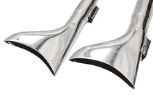 Load image into Gallery viewer, XL Staggered Fishtail Exhaust System Chrome