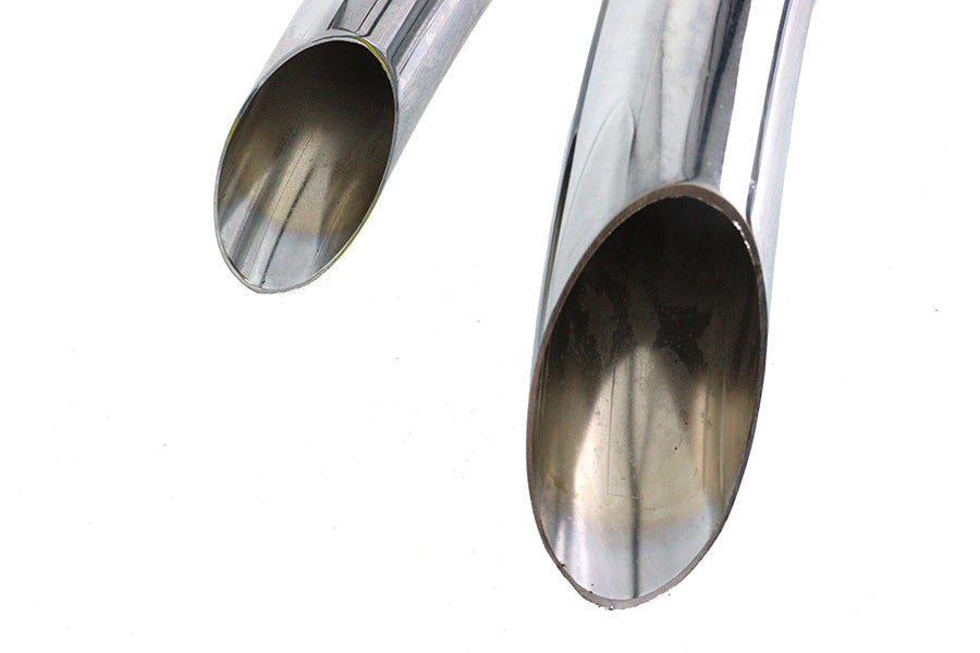 Wyatt Gatling Street Sweeper Exhaust Pipe Set Chrome
