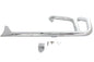 Wyatt Gatling 2:1 Fishtail Exhaust Header Pipe Chrome