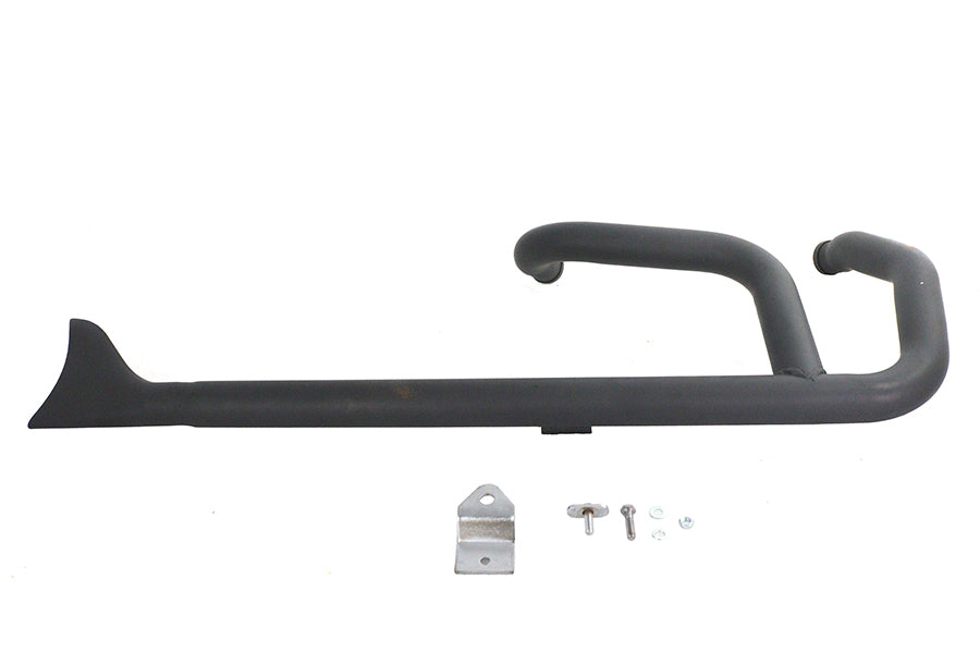 Wyatt Gatling 2:1 Fishtail Exhaust Header Pipe Black