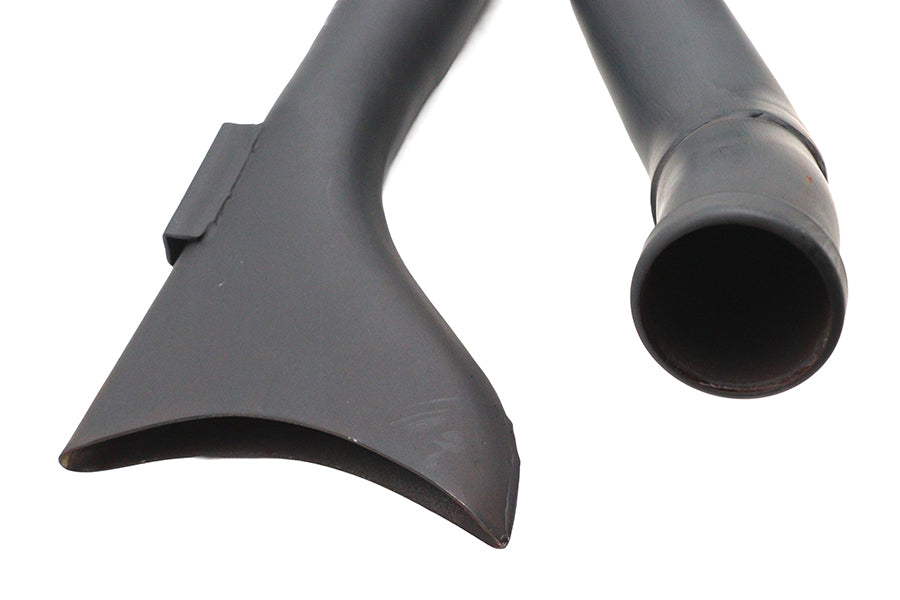 XL Staggered Fishtail Exhaust System Black