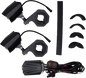 Dual Switchback Led Lights Black Wired Remote Pr