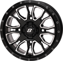 Load image into Gallery viewer, Fusion Dd Wheel  14x7 5+2 4/137 &amp; 4/156 Gloss Blk/Mach