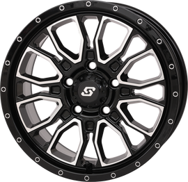 Fusion Wheel 15x7 5+2 5/4.5 Gloss Blk/Machined