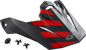 Visor W/Screws Fame Mx 86 Matte Black/Red/Silver
