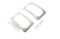 Curved License Plate with Frame Chrome