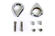 Load image into Gallery viewer, Chrome Turn Signal Clamp Kit 39mm Forks