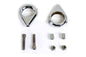 Chrome Turn Signal Clamp Kit 39mm Forks