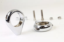 Load image into Gallery viewer, Chrome Turn Signal Clamp Kit 39mm Forks