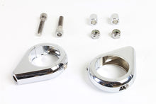 Load image into Gallery viewer, Chrome Turn Signal Clamp Kit 39mm Forks