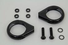 Load image into Gallery viewer, Black Turn Signal Clamp Kit 49mm Forks