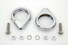 Load image into Gallery viewer, Chrome Turn Signal Clamp Kit 49mm Forks