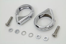 Load image into Gallery viewer, Chrome Turn Signal Clamp Kit 49mm Forks