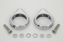 Load image into Gallery viewer, Chrome Turn Signal Clamp Kit 49mm Forks