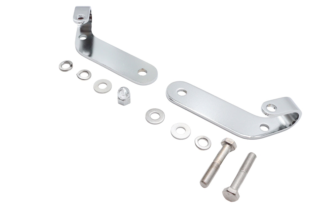 Chrome Universal Spotlamp Bracket Set
