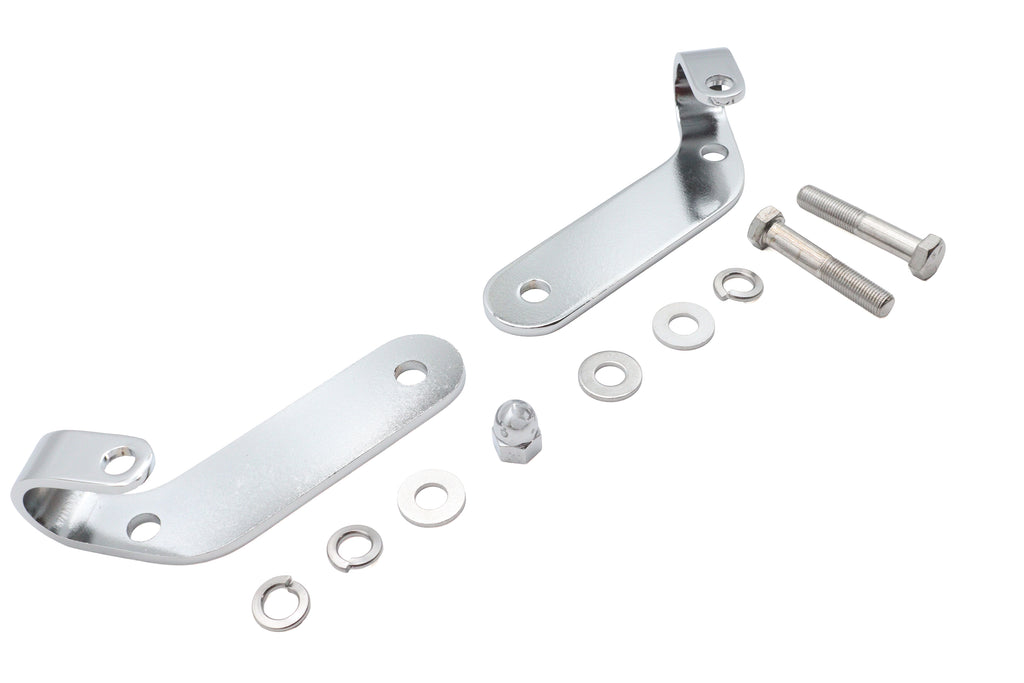 Chrome Universal Spotlamp Bracket Set