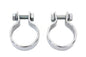 Chrome 1-5/8 inch Muffler Body and End Clamp Set