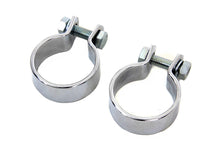 Load image into Gallery viewer, Chrome 1-5/8 inch Muffler Body and End Clamp Set
