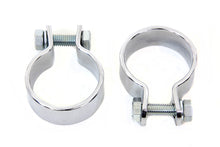 Load image into Gallery viewer, Chrome 1-5/8 inch Muffler Body and End Clamp Set